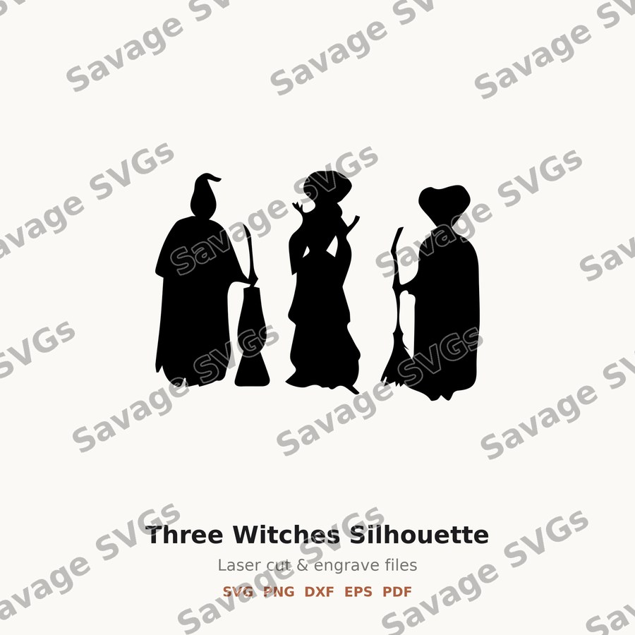 Three Witches Silhouette