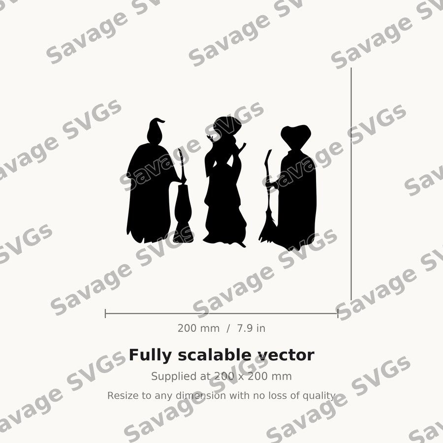 Three Witches Silhouette