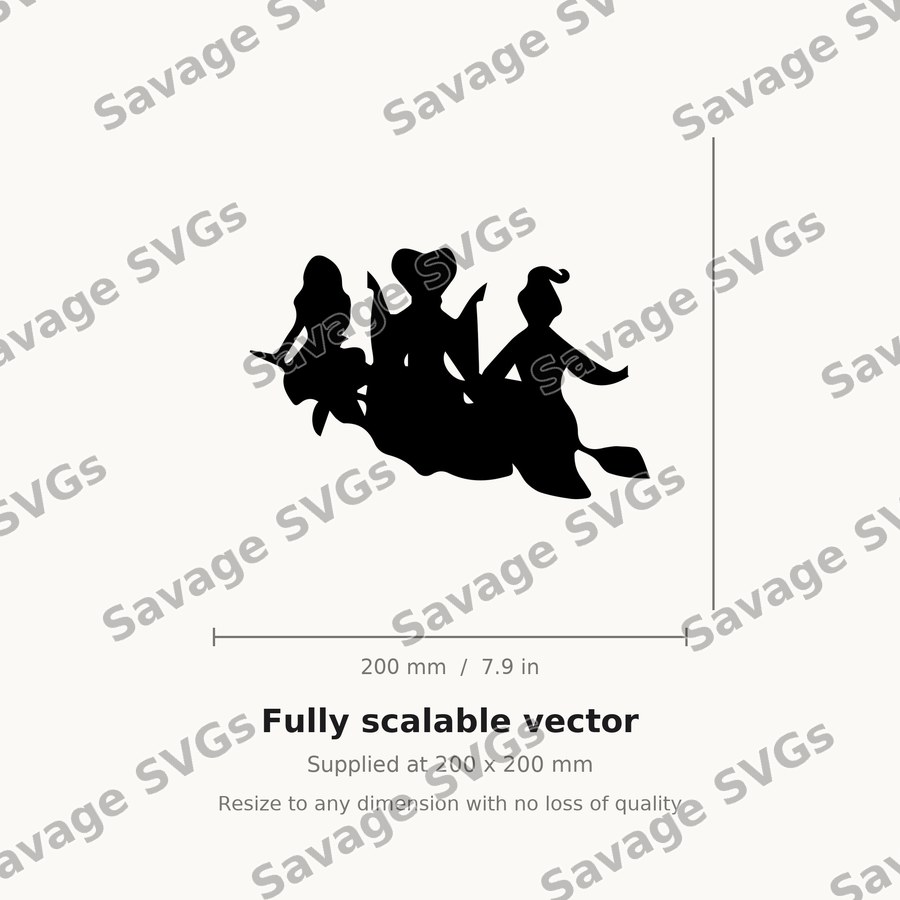 Three Witches Silhouette
