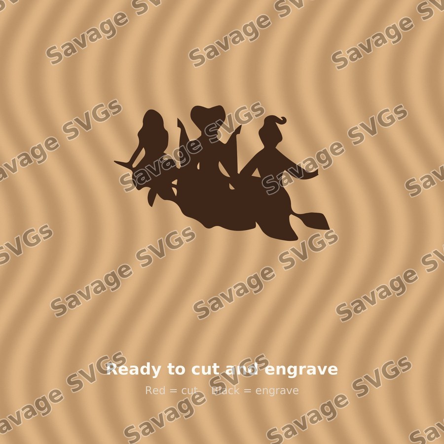 Three Witches Silhouette