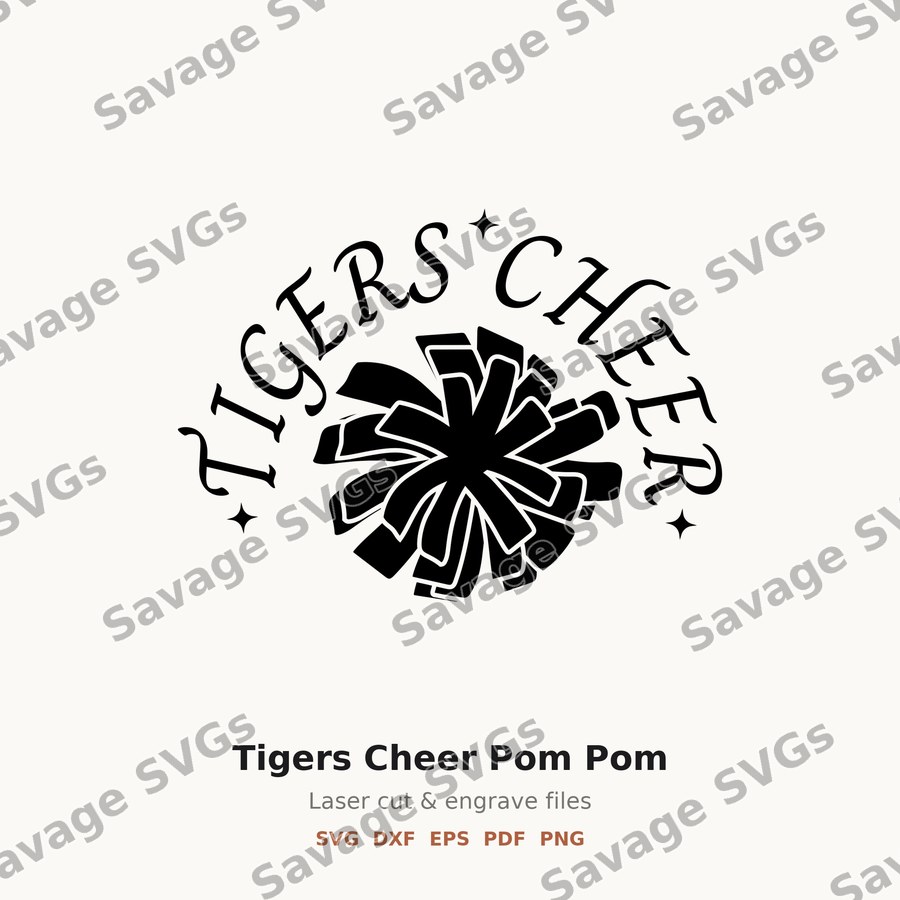 Tigers Cheer Pom Pom