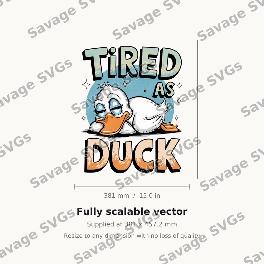 Tired As Duck