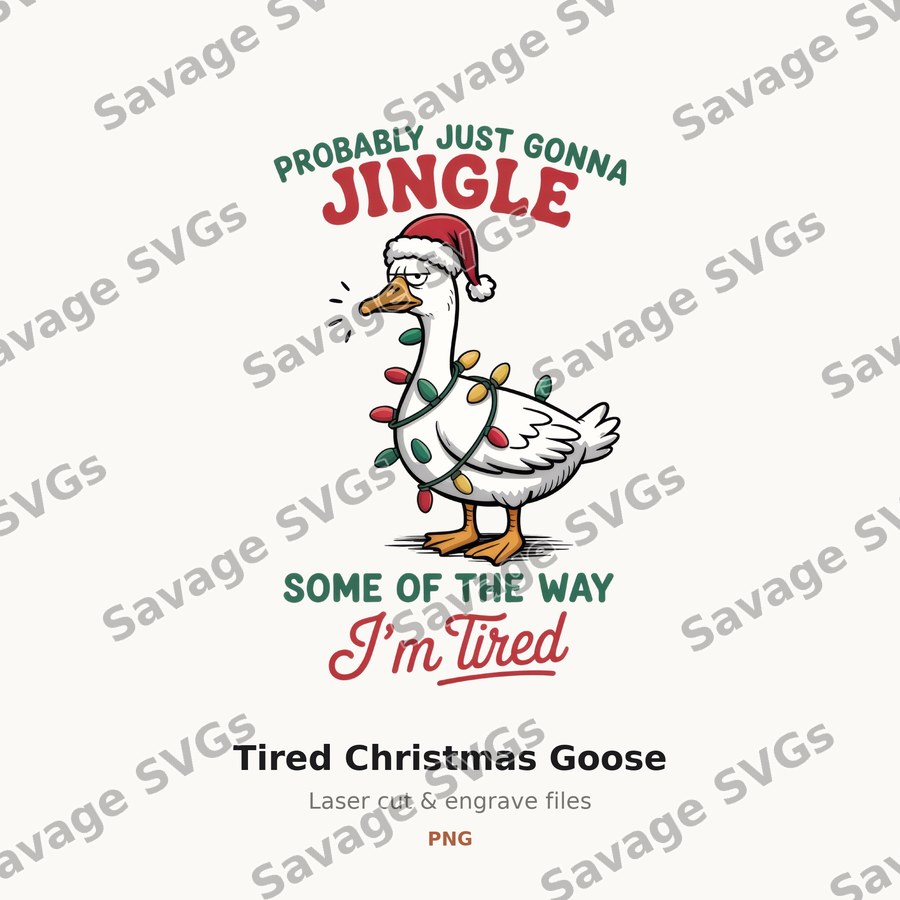 Tired Christmas Goose