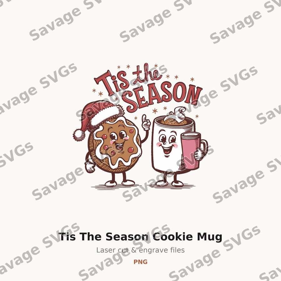 Tis The Season Cookie Mug
