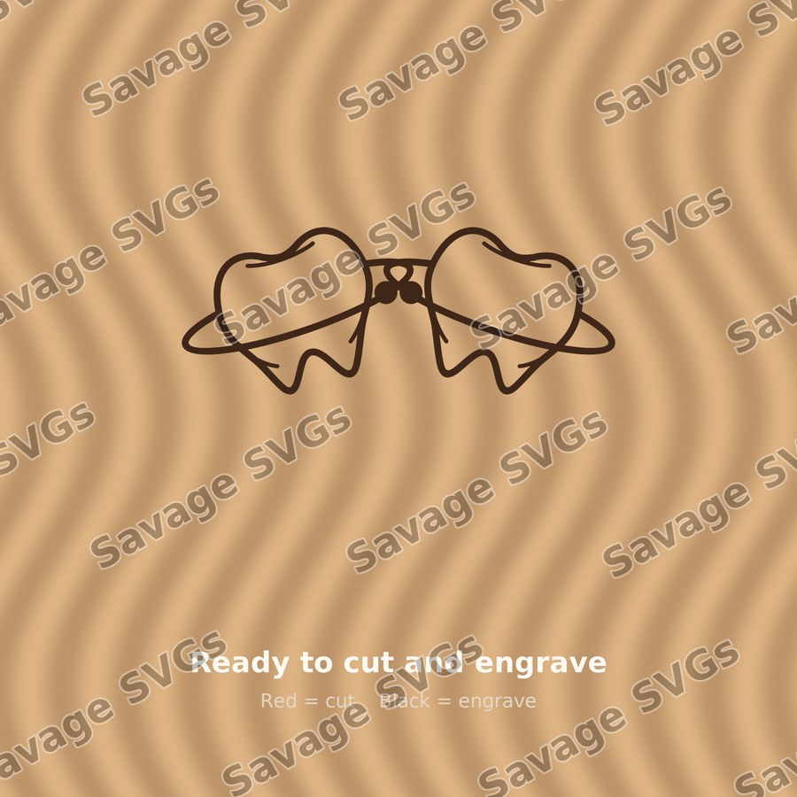 Tooth Shaped Glasses