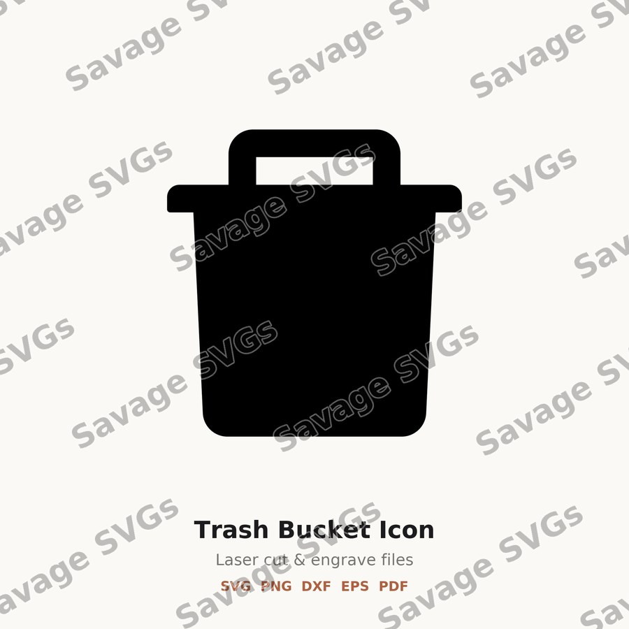 Trash Bucket Icon