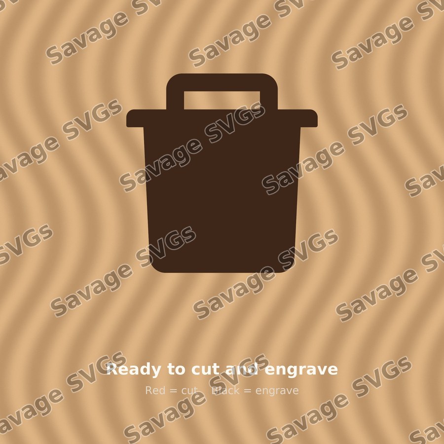 Trash Bucket Icon