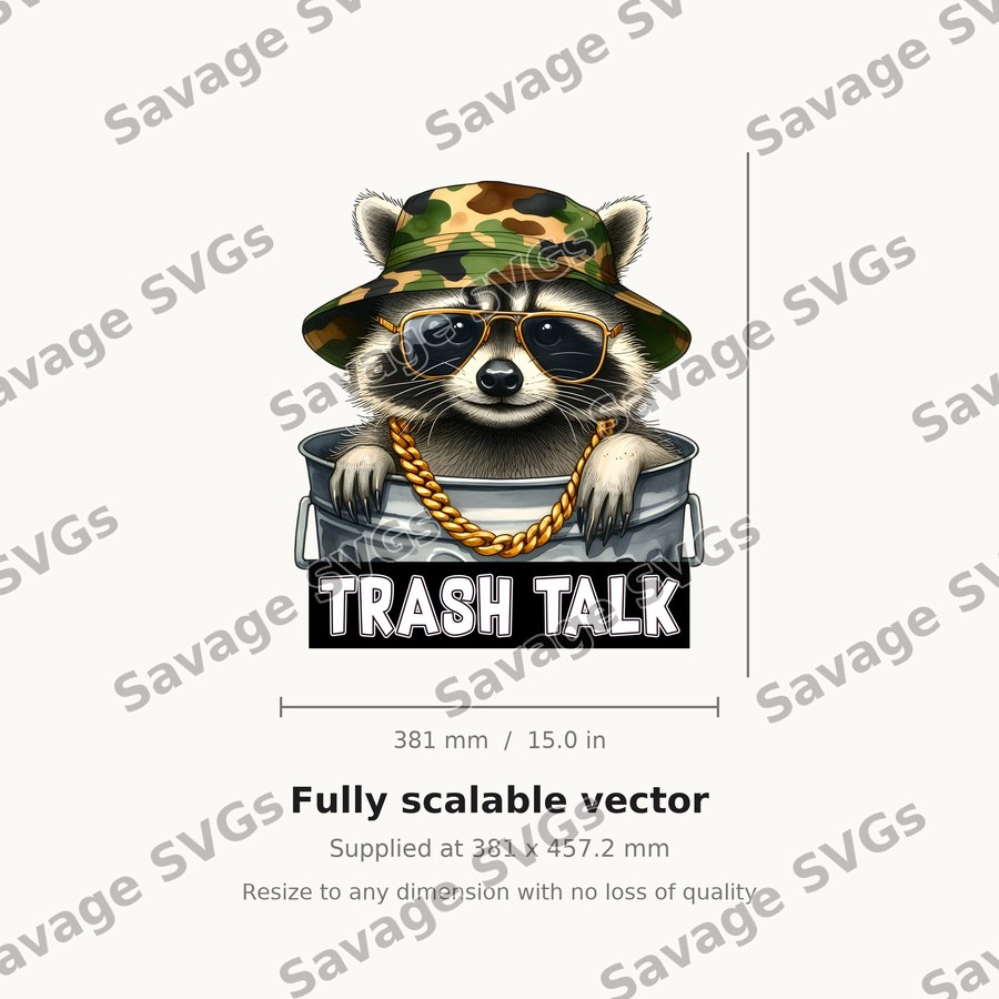 Trash Talk Raccoon