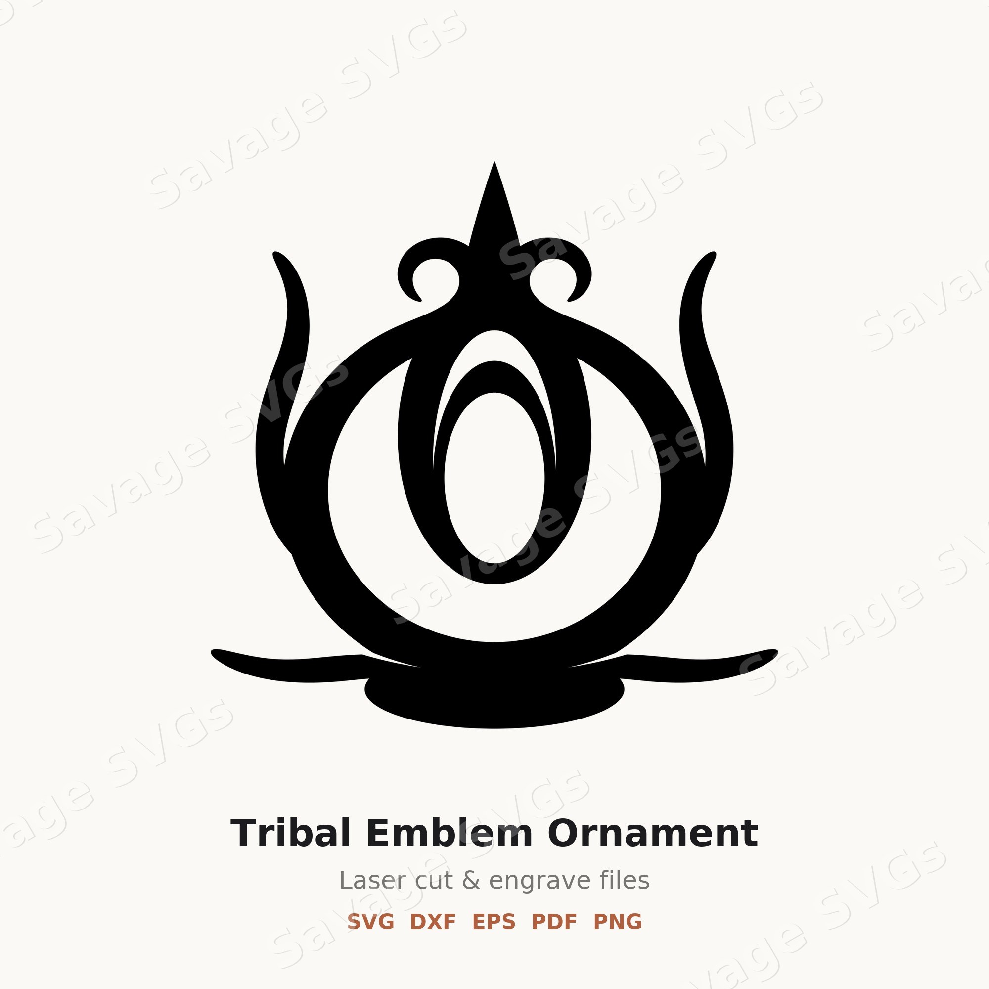 Tribal Emblem Ornament