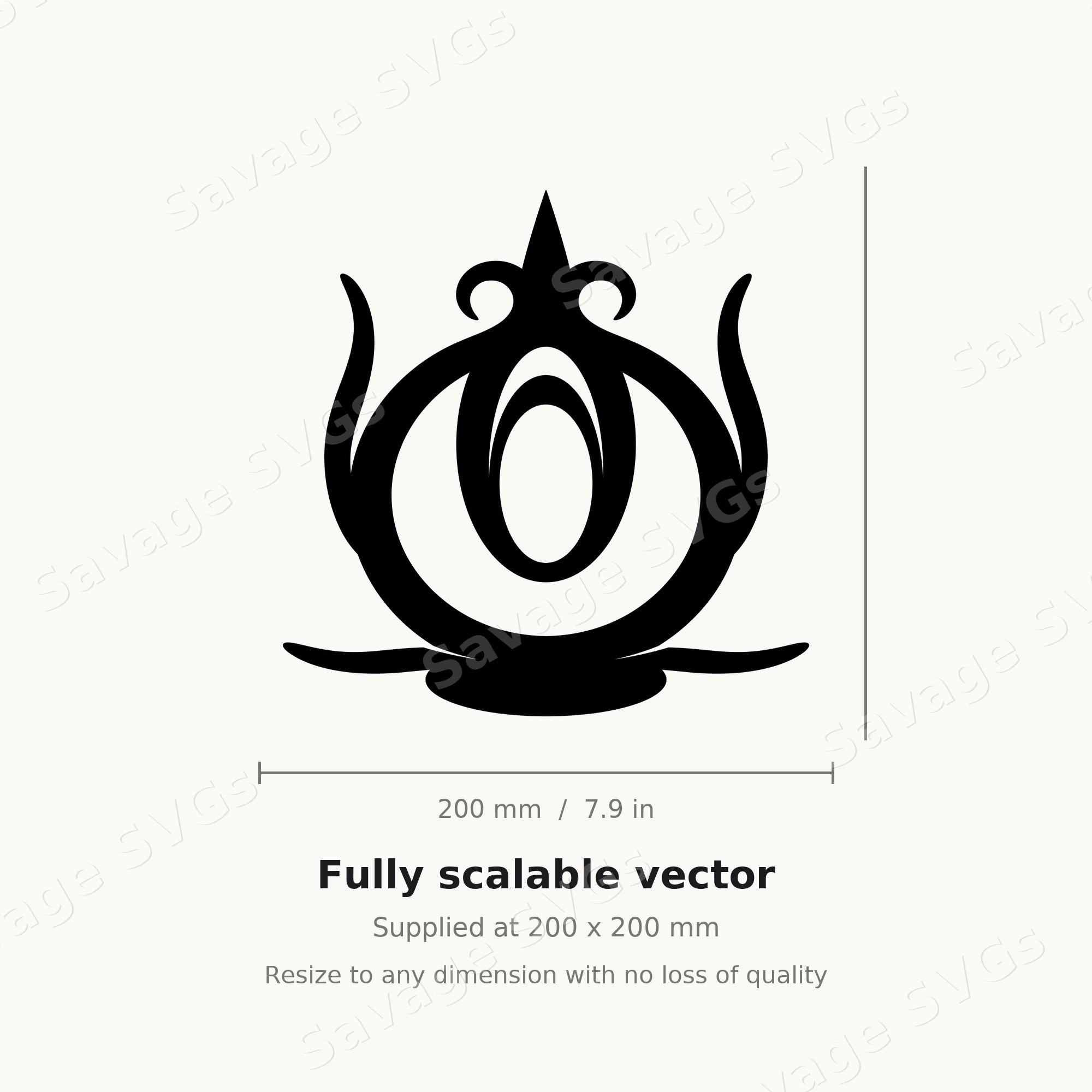 Tribal Emblem Ornament