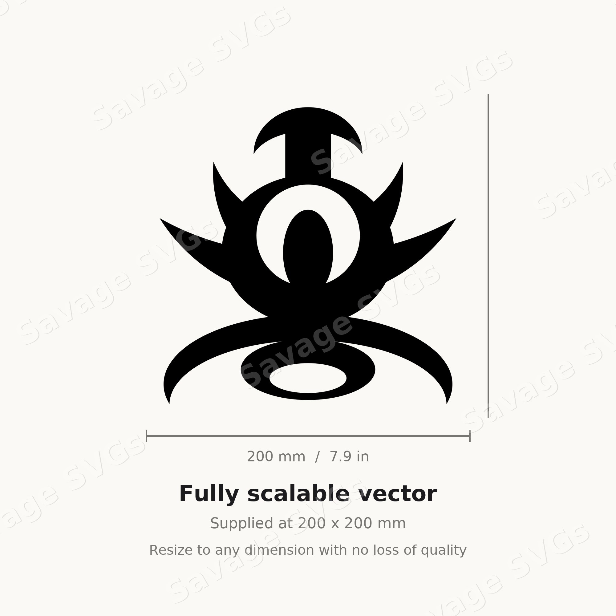Tribal Eye Emblem
