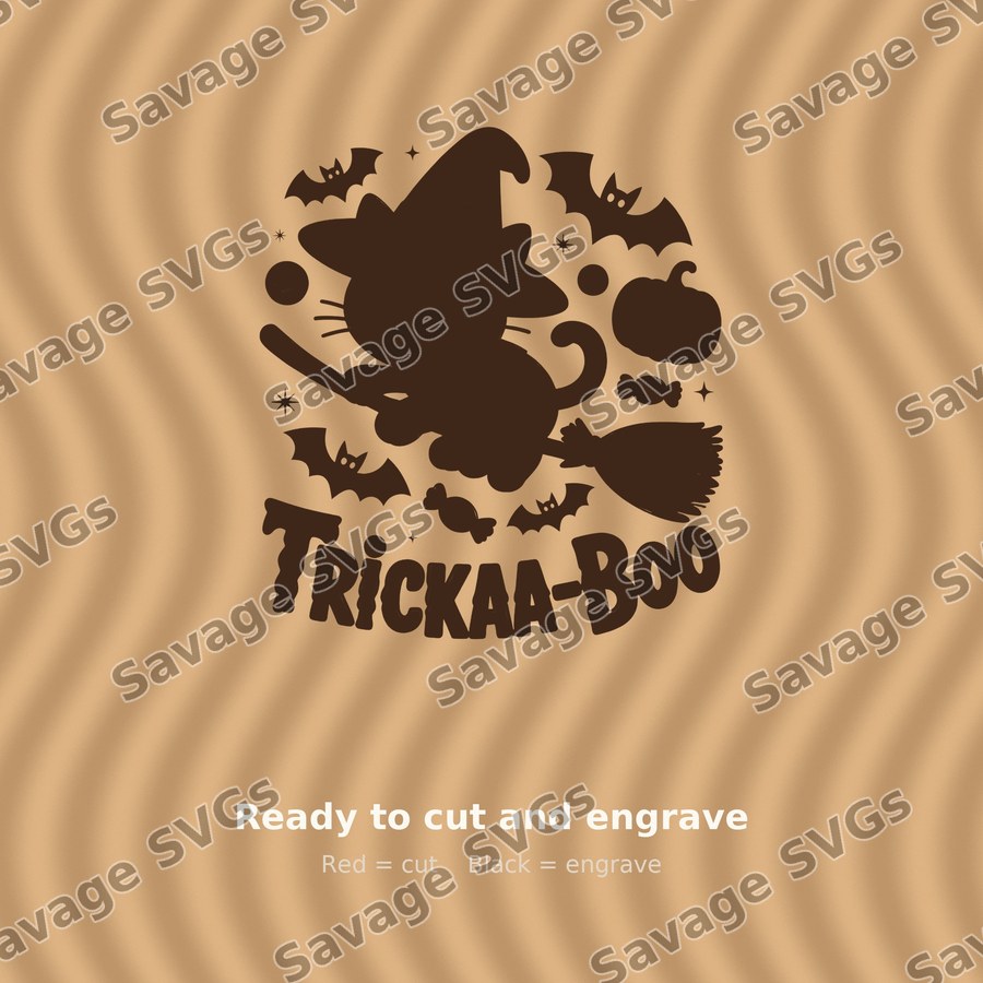 Trickaa-Boo Witch Cat