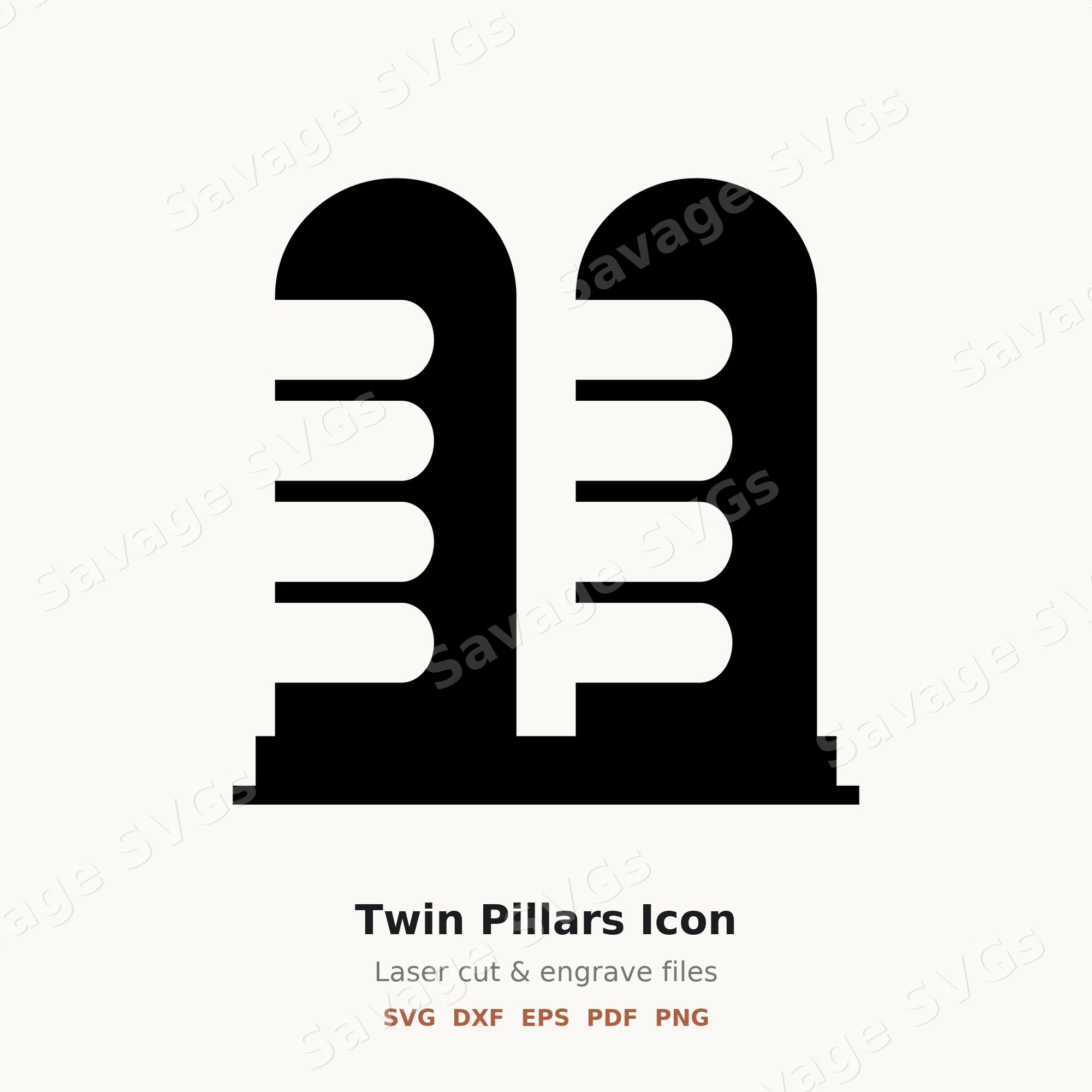 Twin Pillars Icon