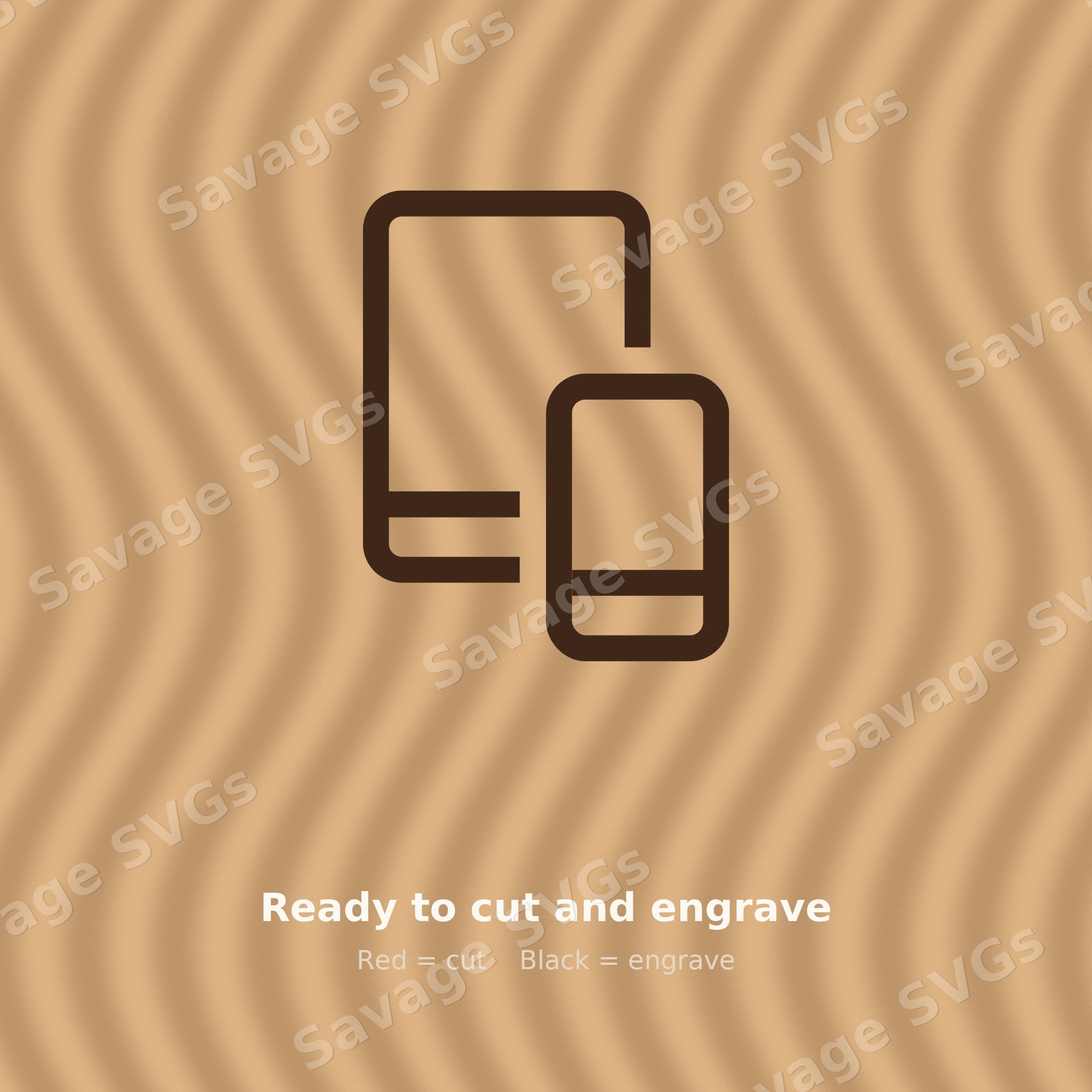 Two Smartphones Icon