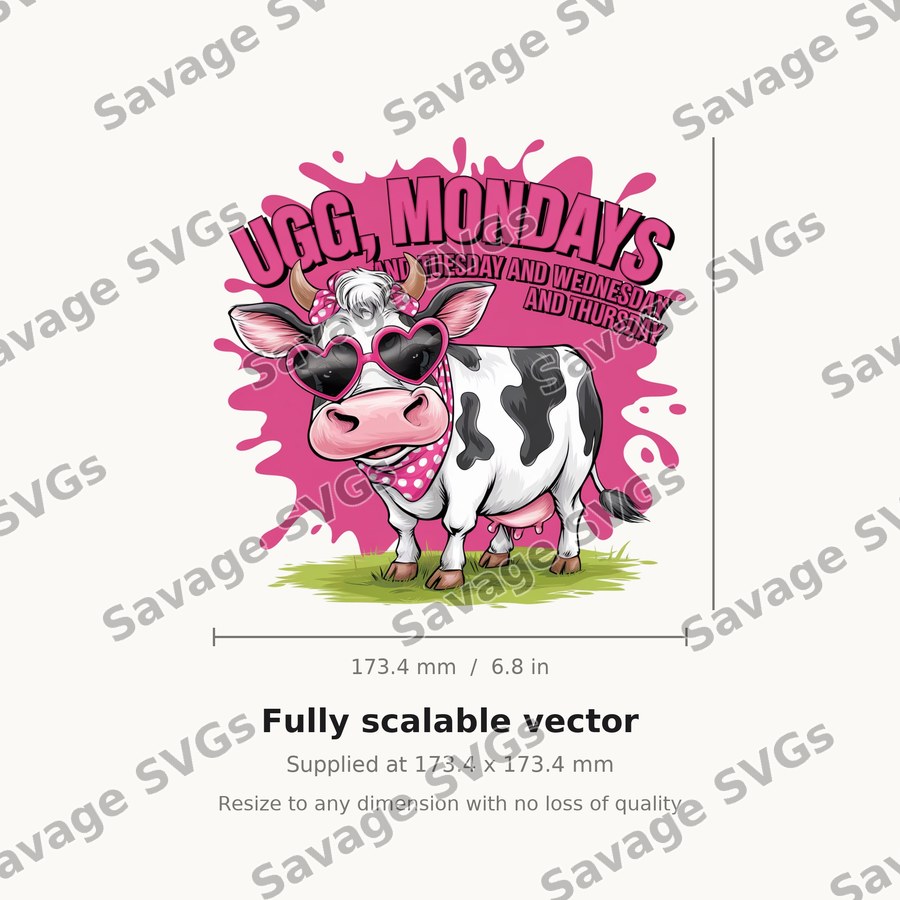 Ugg Mondays Cow