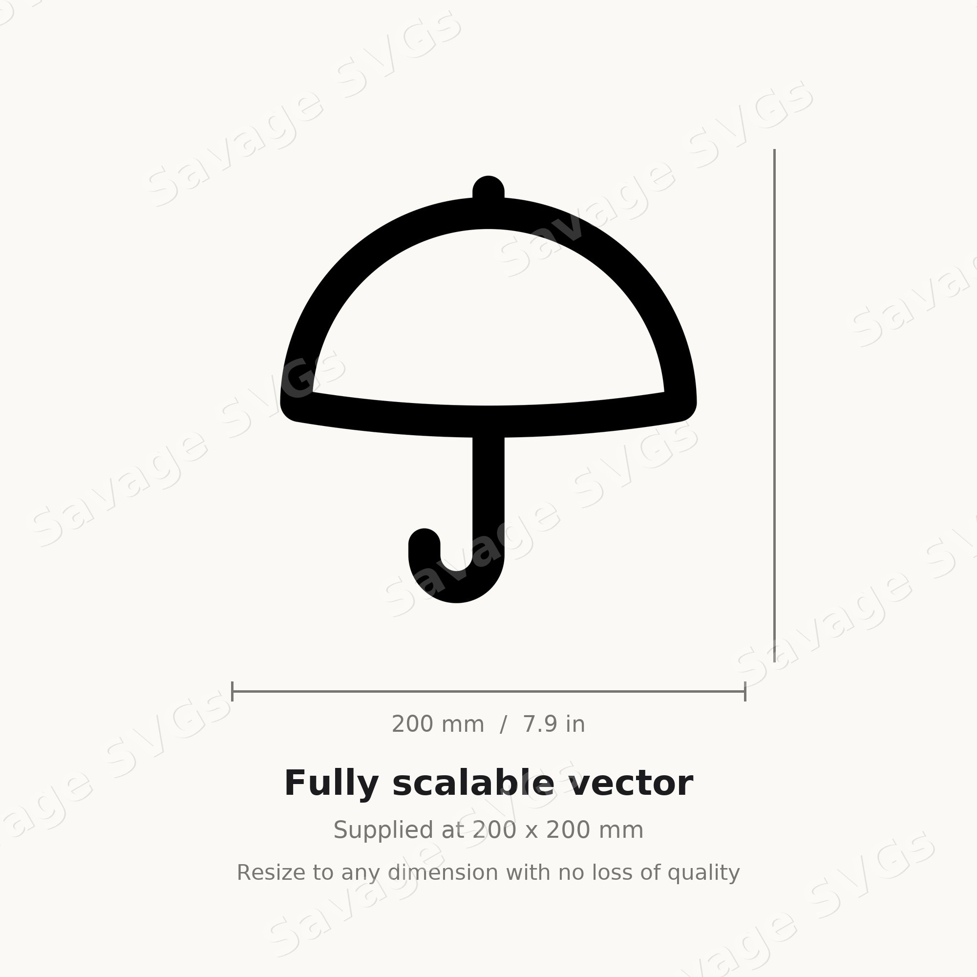 Umbrella Outline