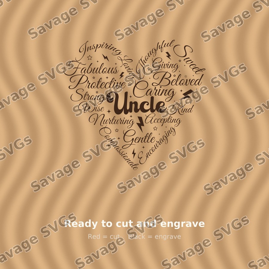 Uncle Heart Word Art