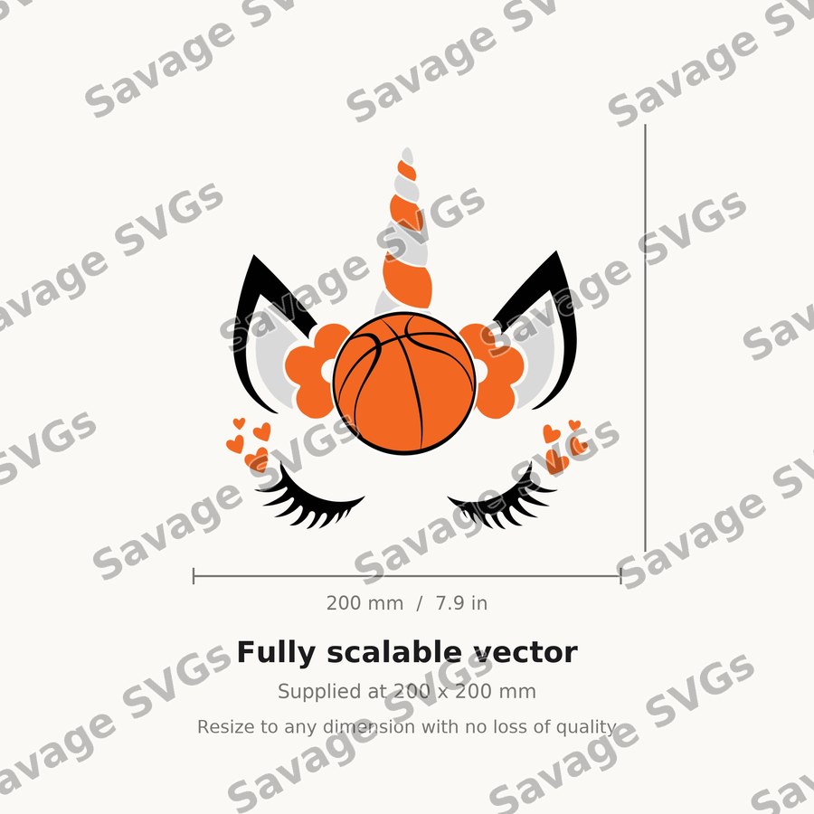 Unicorn Basketball Face