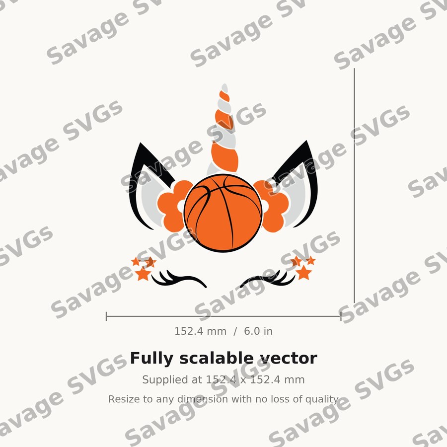 Unicorn Basketball Face