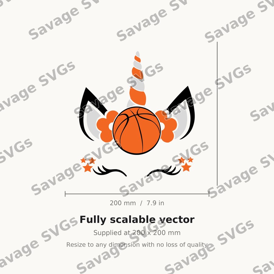 Unicorn Basketball Face