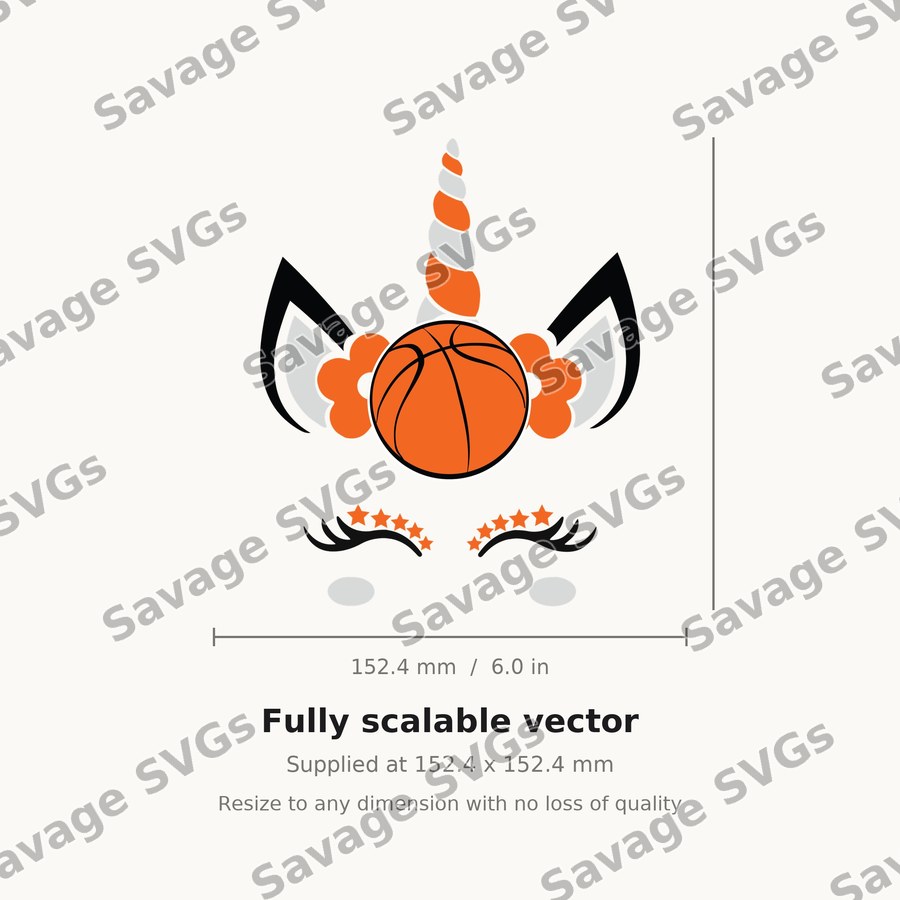 Unicorn Basketball Face