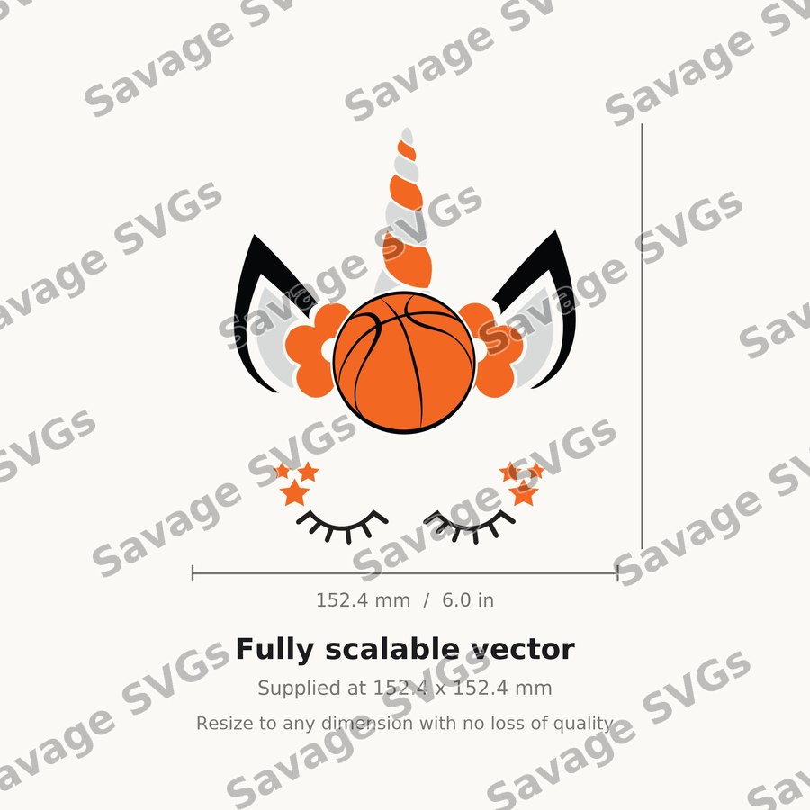 Unicorn Basketball Face