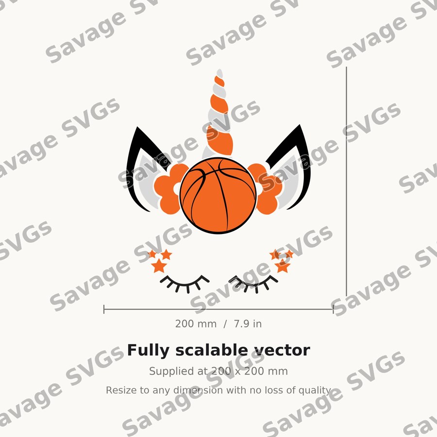 Unicorn Basketball Face