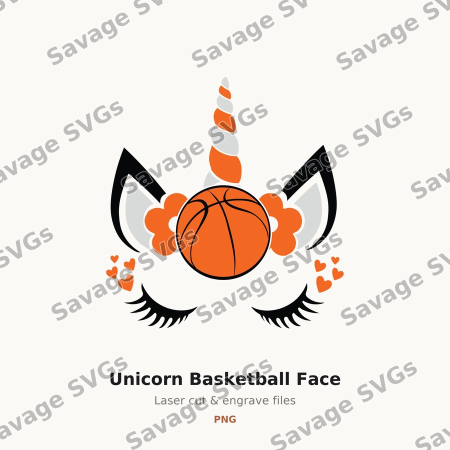 Unicorn Basketball Face