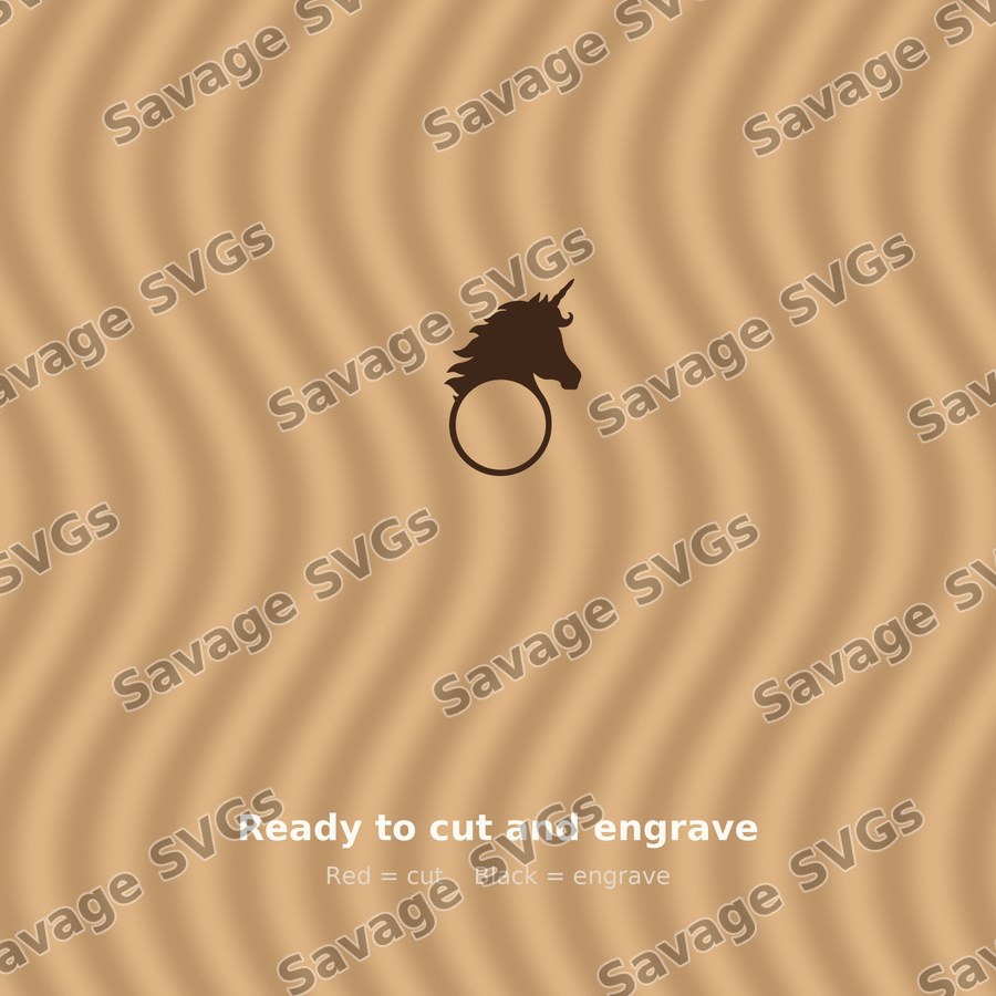 Unicorn Circle Monogram