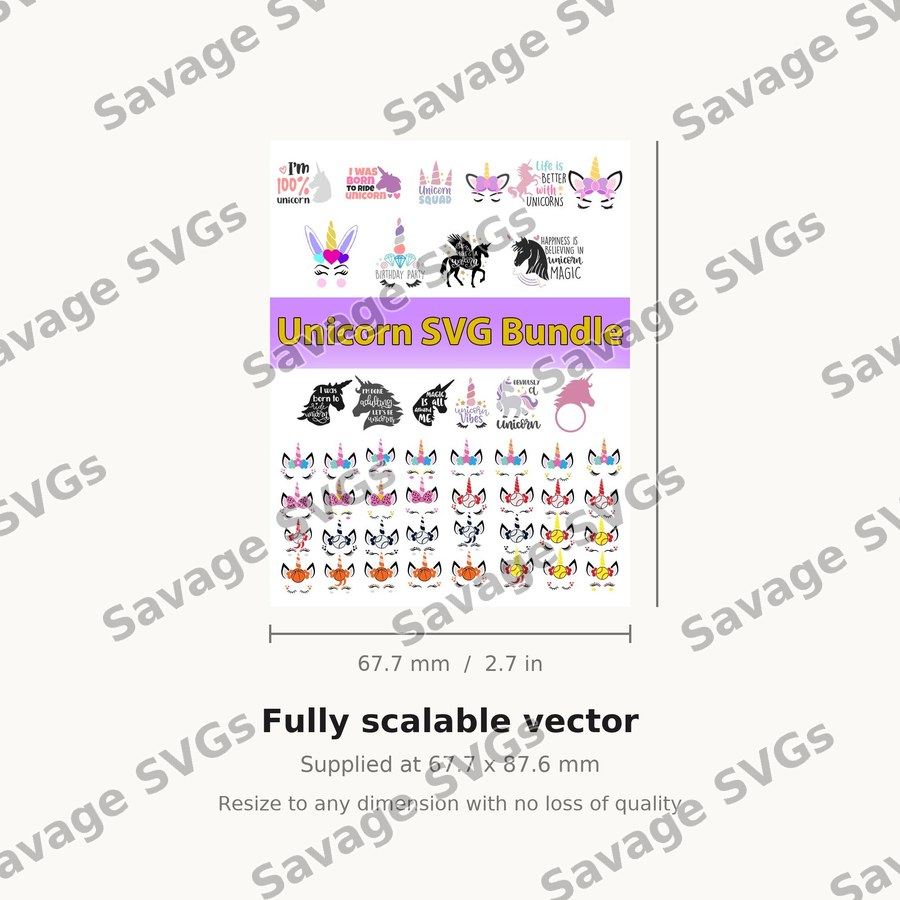 Unicorn SVG Bundle