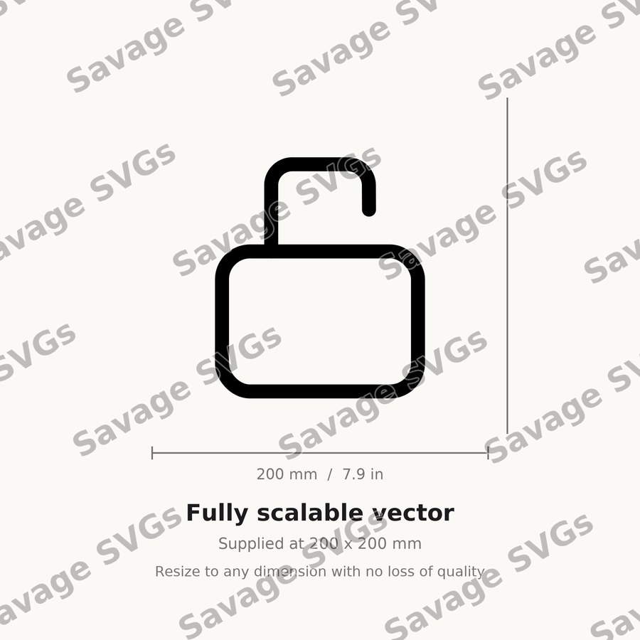Unlocked Padlock