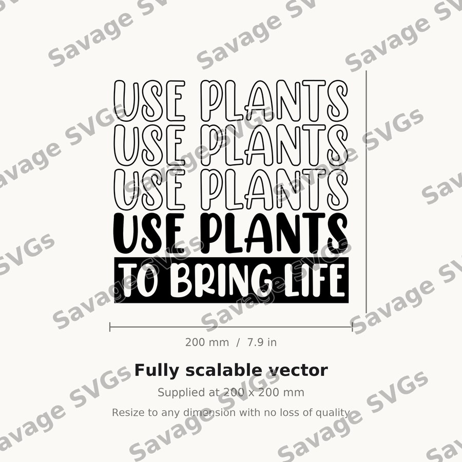 Use Plants Quote