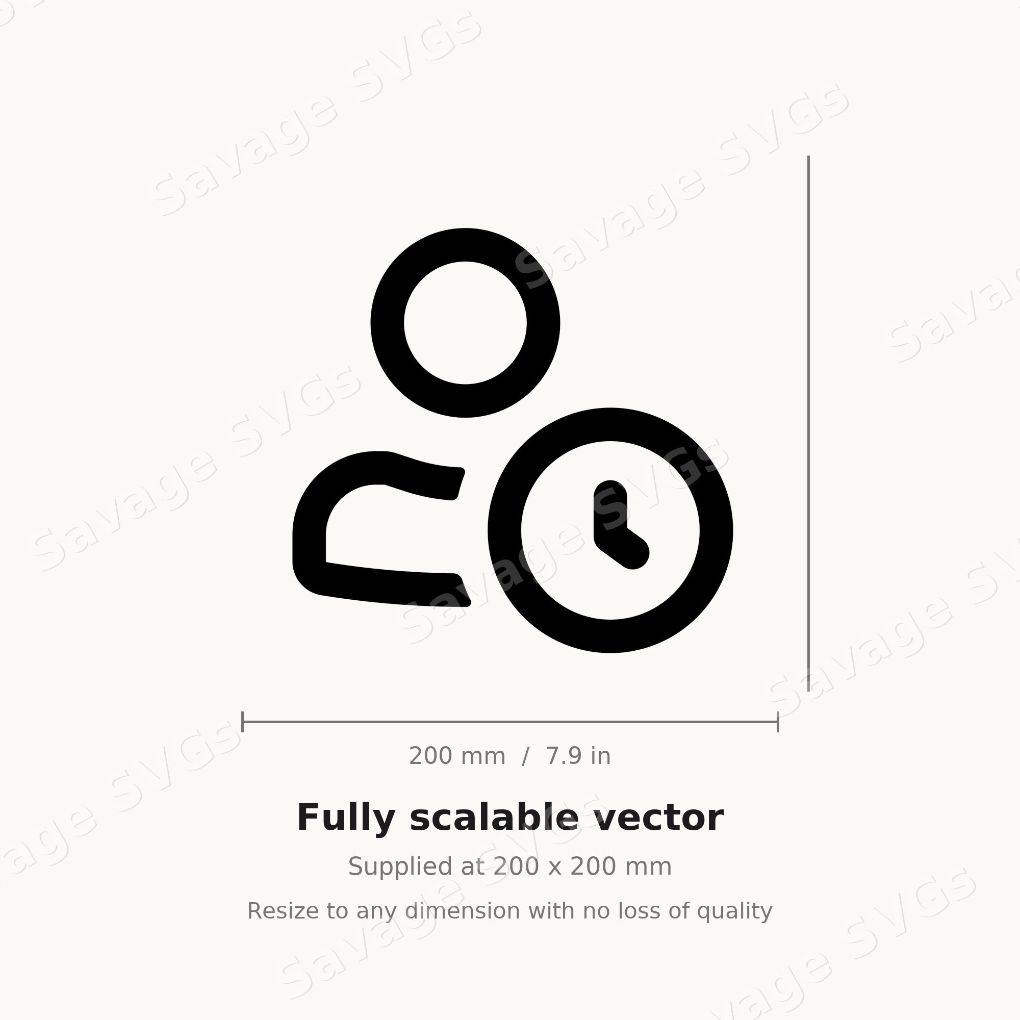 Person With Clock
