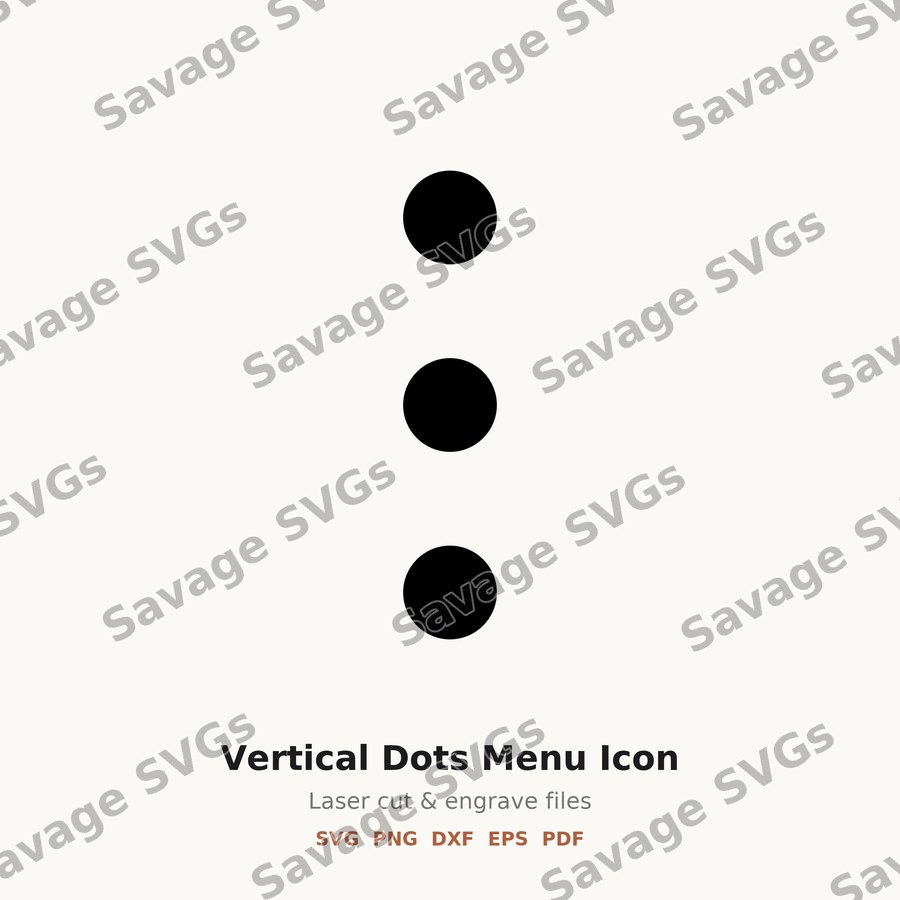 Vertical Dots Menu Icon