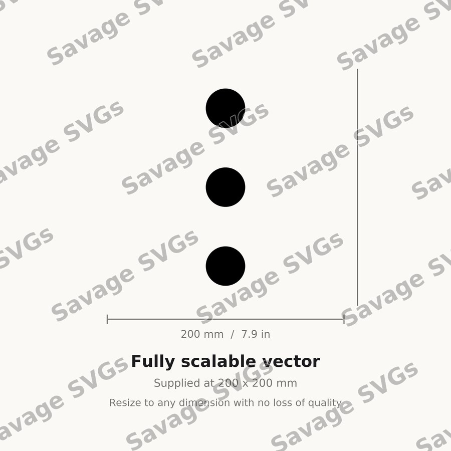 Vertical Dots Menu Icon