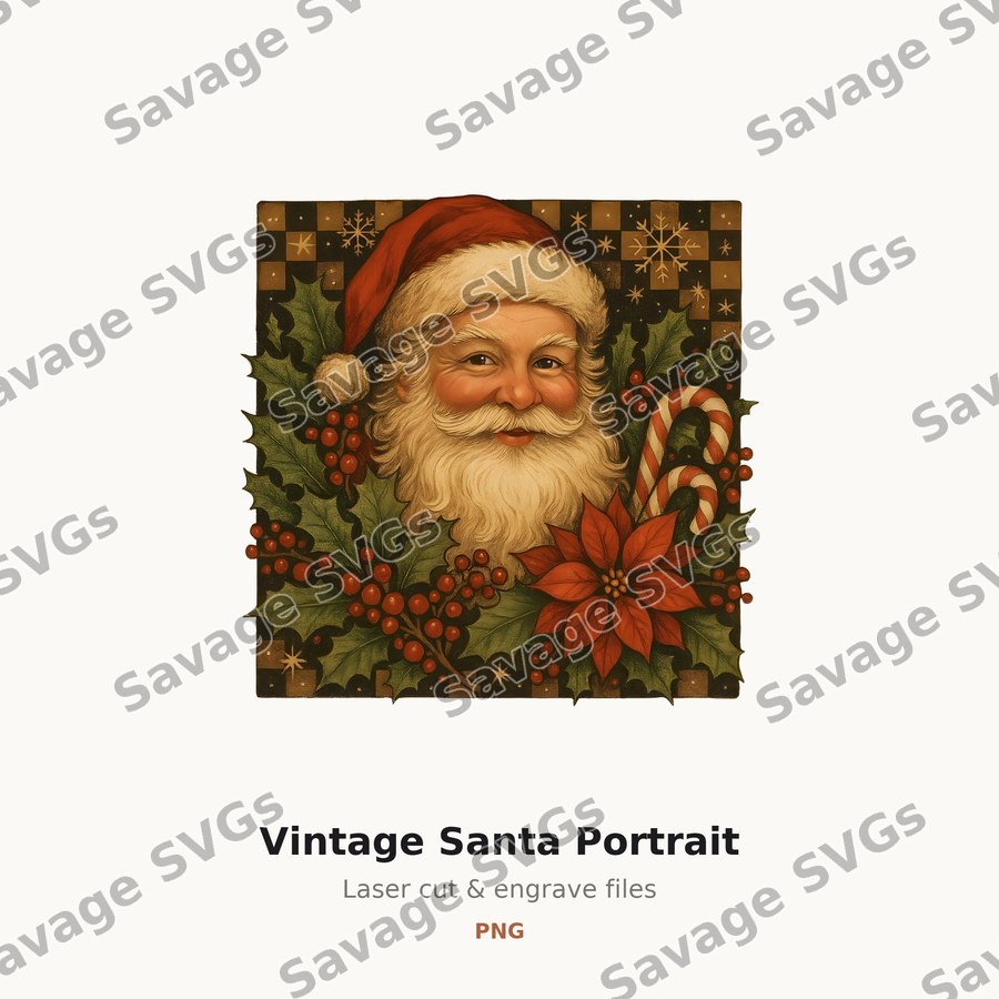 Vintage Santa Portrait