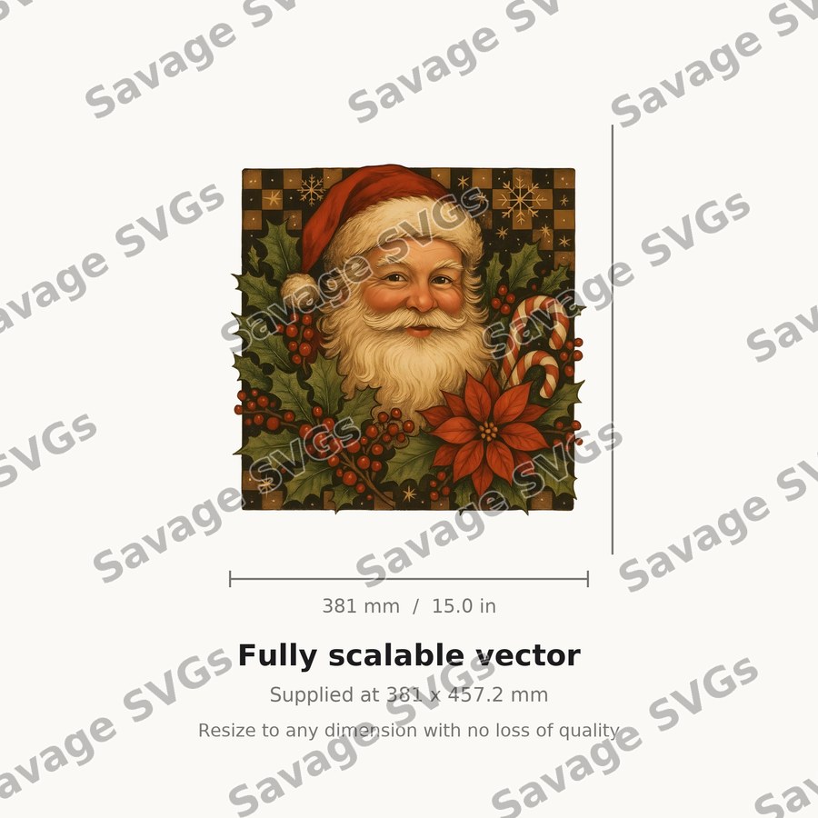 Vintage Santa Portrait