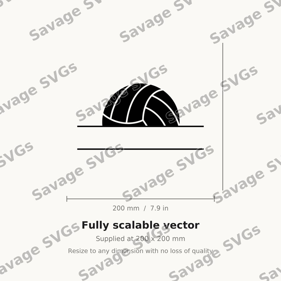 Volleyball Text Space Black 01