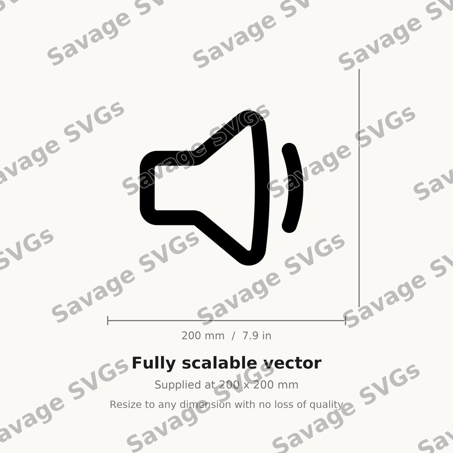 Volume Down Outline