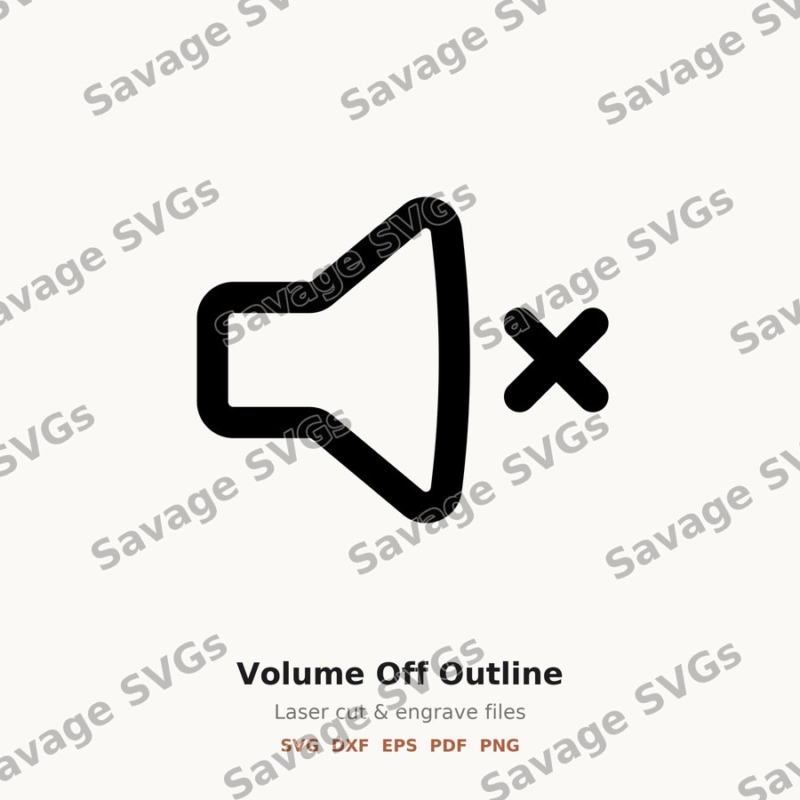 Volume Off Outline