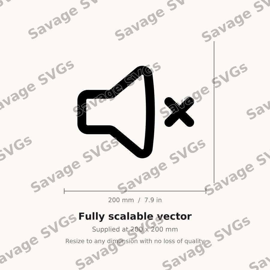 Volume Off Outline