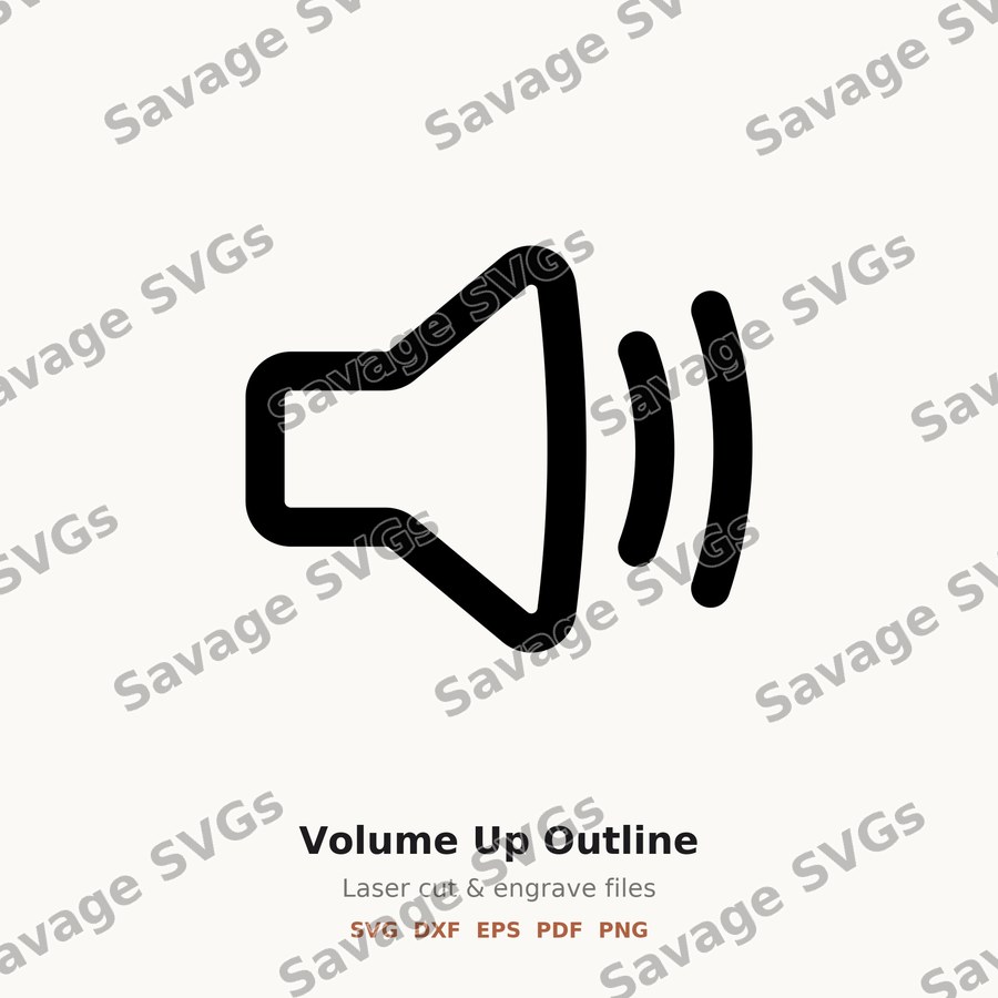 Volume Up Outline