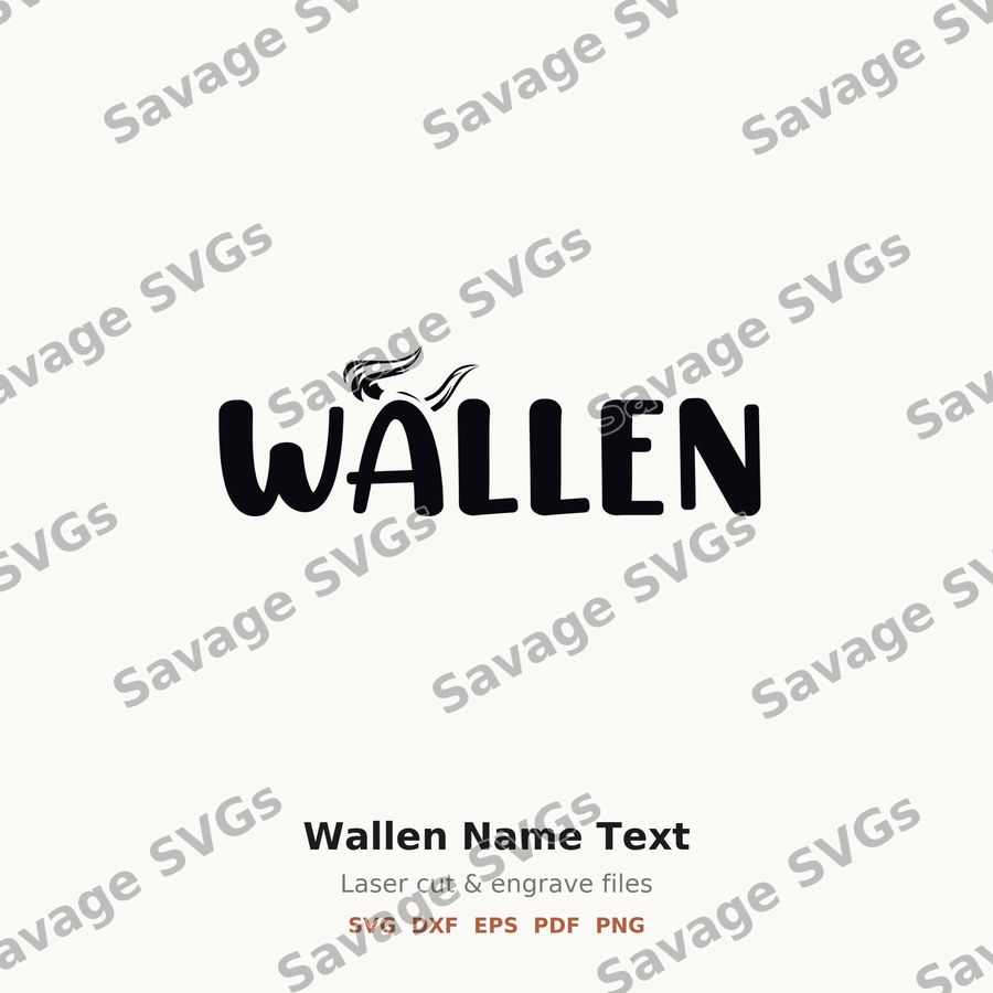 Wallen Name Text