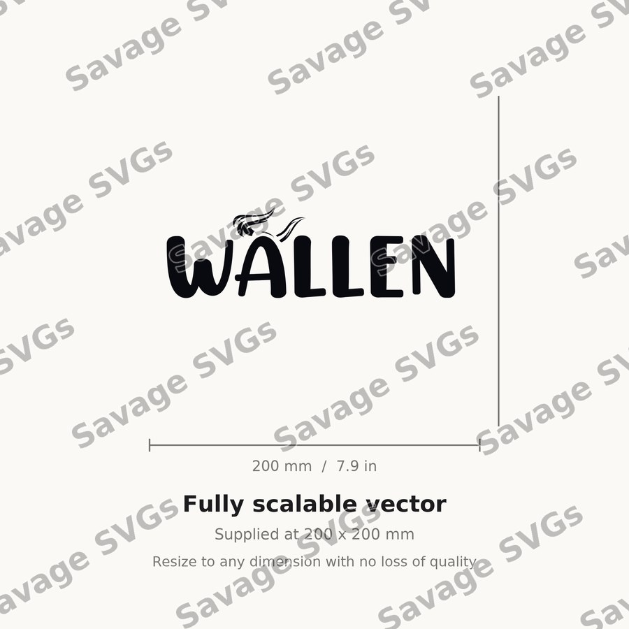 Wallen Name Text