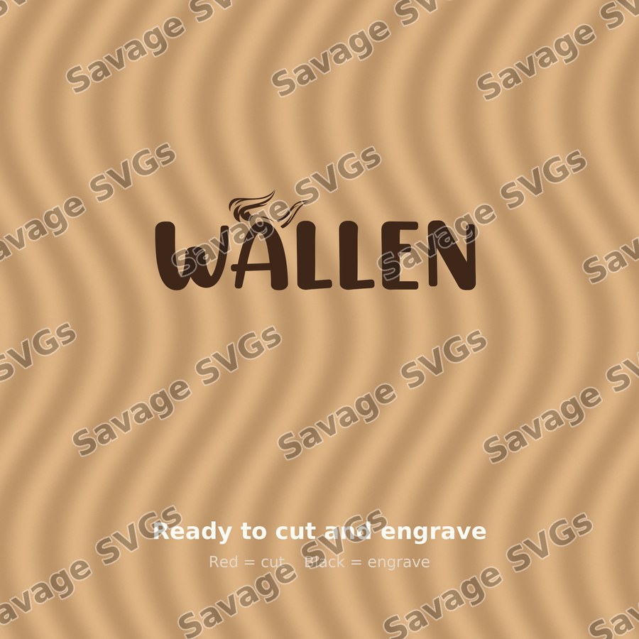 Wallen Name Text