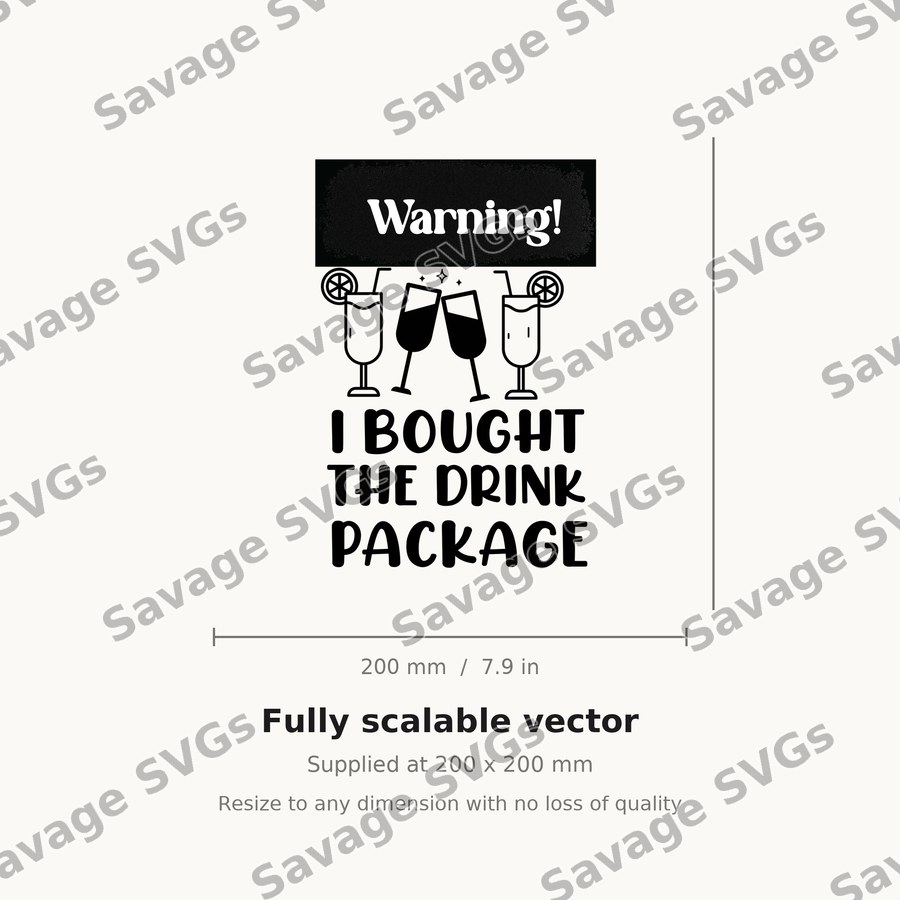 Warning Drink Package
