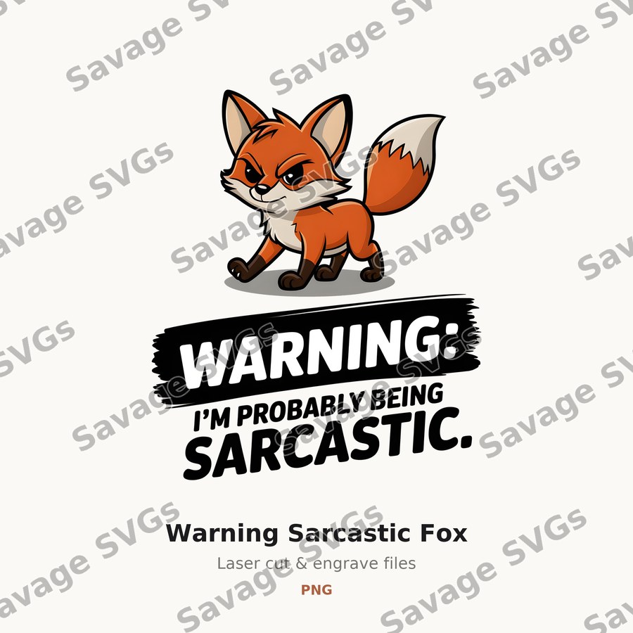 Warning Sarcastic Fox
