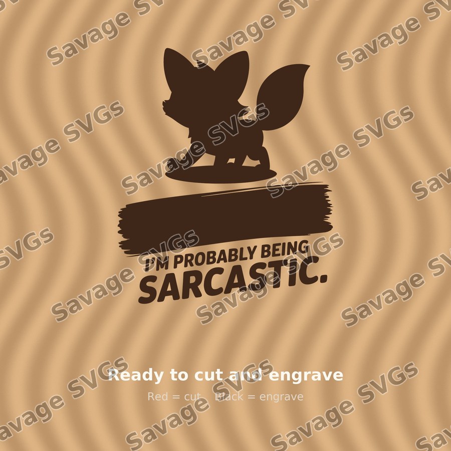 Warning Sarcastic Fox