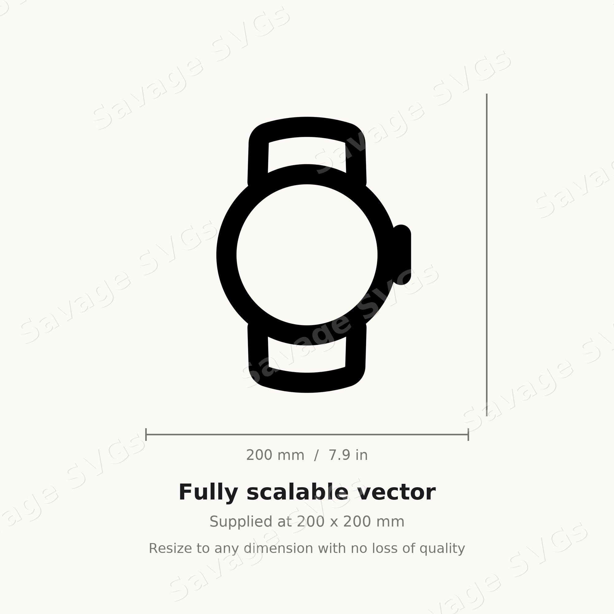 Wrist Watch Outline