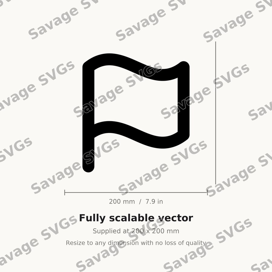 Wavy Flag Icon